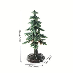 10pcs Christmas Tree Model Plant Cake Model Decoration
