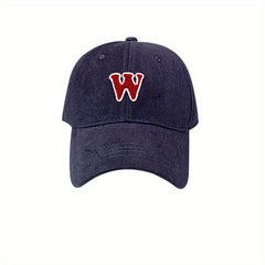 W Embroidery Baseball Cap Casual Women Sun Hat Outdoor Sunscreen Sports Hats