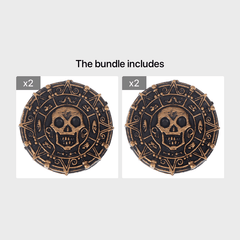 Plastic Pirate Treasure Coins Party Props Christmas Gift Game Currency