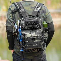 Large Capacity Outdoor Fishing Backpack Multifunctional Storage Bag