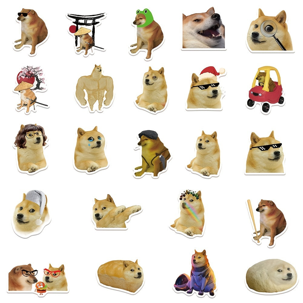 50pcs Annoying Dog Stickers Funny Waterproof DIY Stickers