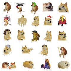 50pcs Annoying Dog Stickers Funny Waterproof DIY Stickers