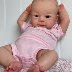 19in Soft Vinyl Cloth Body Real Reborn Doll With Hand Drawing Hair Princess