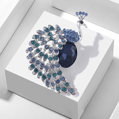 Enamel Crystal Rhinestone Animal Lapel Brooch