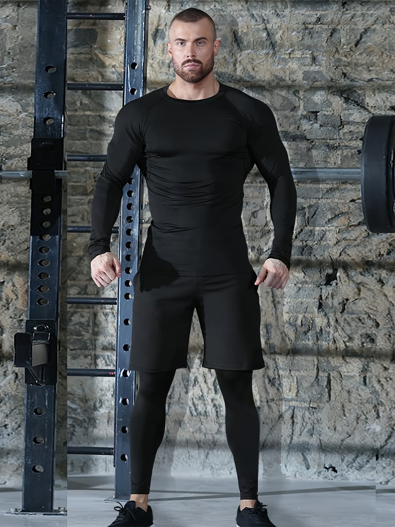 Xinso Prince Men's Compression Workout Set - Pants, Leggings, Shirts, Hoodie