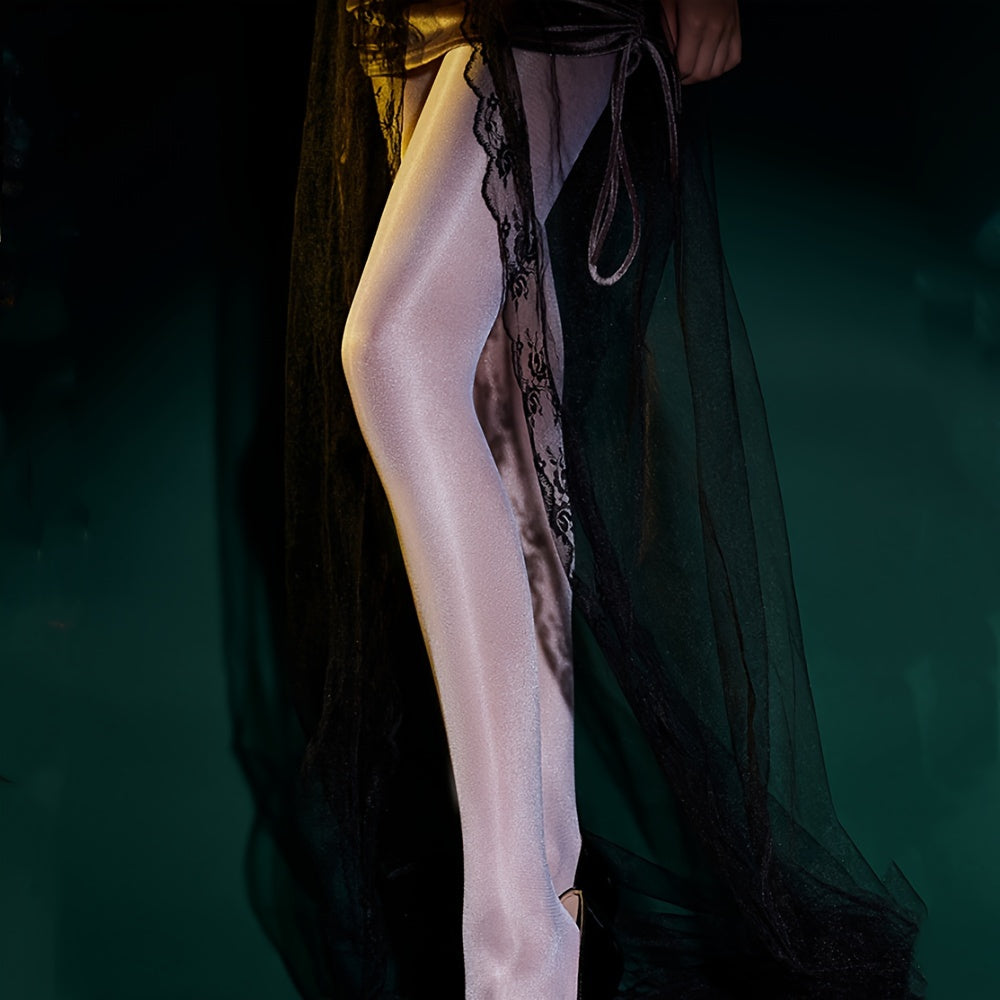 High Waist Sheer Thin Footed Pantyhose
