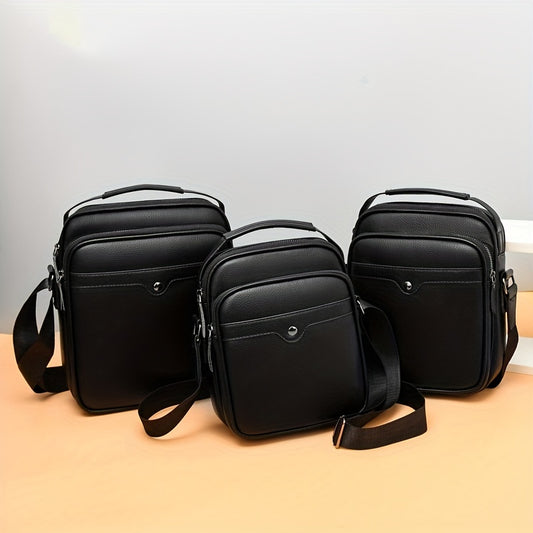 Men's Commuting Crossbody Bag Casual Handbag Small Square Shoulder Bag