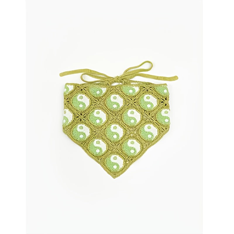 Neon Crochet Bandana Y2K Head Wrap Hair Accessory