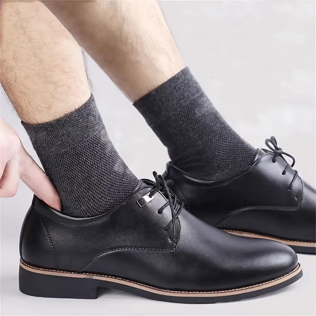 Men's Spring and Summer Mesh Socks - Thin Breathable Mid-Calf Socks