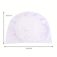 Big Flower Elastic Turban Beanie Head Scarf Wrap Chemo Cap Hat Women