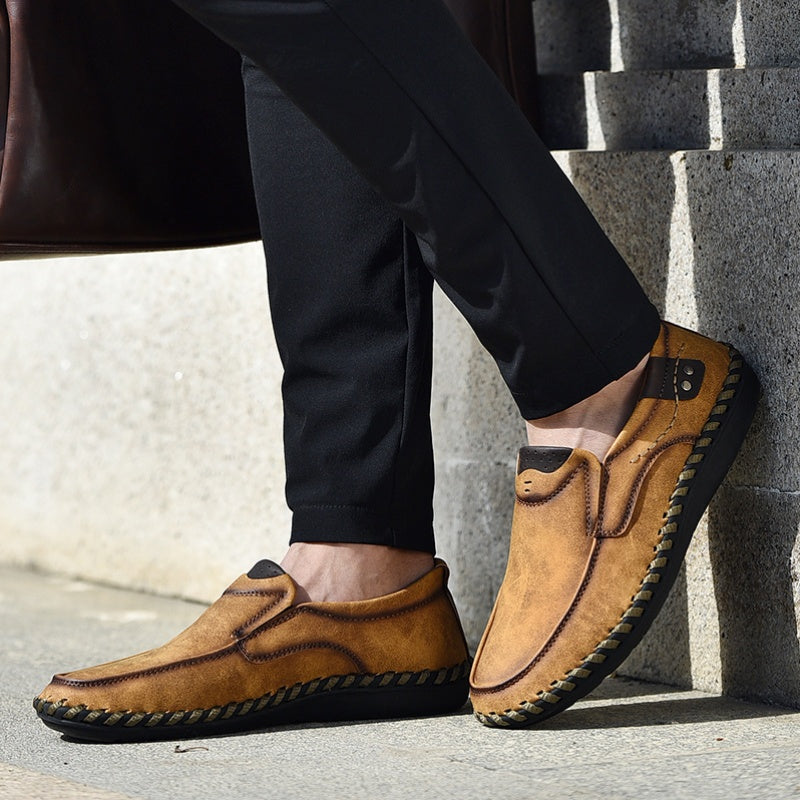 Men's Stitch Non Slip Loafer Shoes Lightweight Wear resistant Driving Shoes