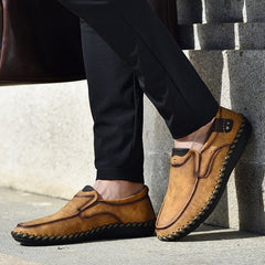 Men's Stitch Non Slip Loafer Shoes Lightweight Wear resistant Driving Shoes
