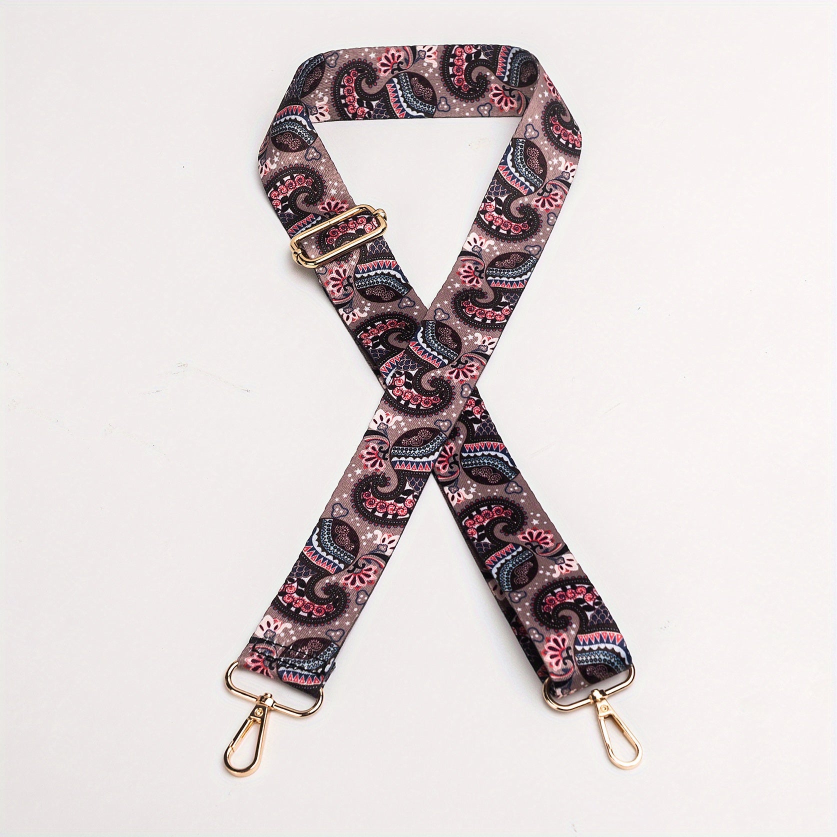 Colorful Flower Pattern Shoulder Strap for Purses