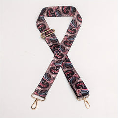 Colorful Flower Pattern Shoulder Strap for Purses