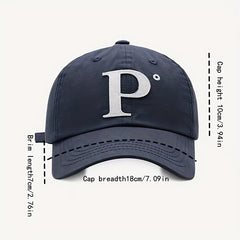 Unisex Sunshade Adjustable Baseball Cap Outdoor Sport P Embroidery