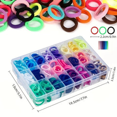 240pcs Small Rubber Band Hair Rings Elastic Hair Accessories for Kids