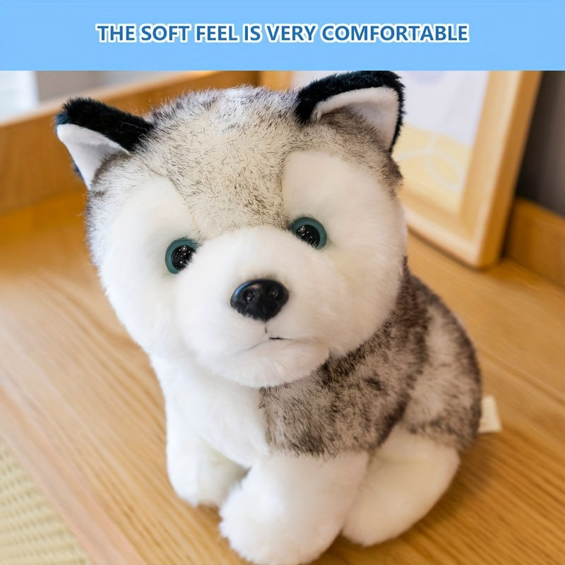 Husky Plush Toy Maojian Dog Long Plush Animal Doll Gift