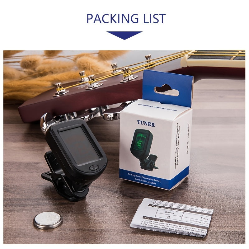 Multifunctional Guitar Violin Ukulele Tuner: Accurate 12 Tuning Options
