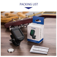 Multifunctional Guitar Violin Ukulele Tuner: Accurate 12 Tuning Options