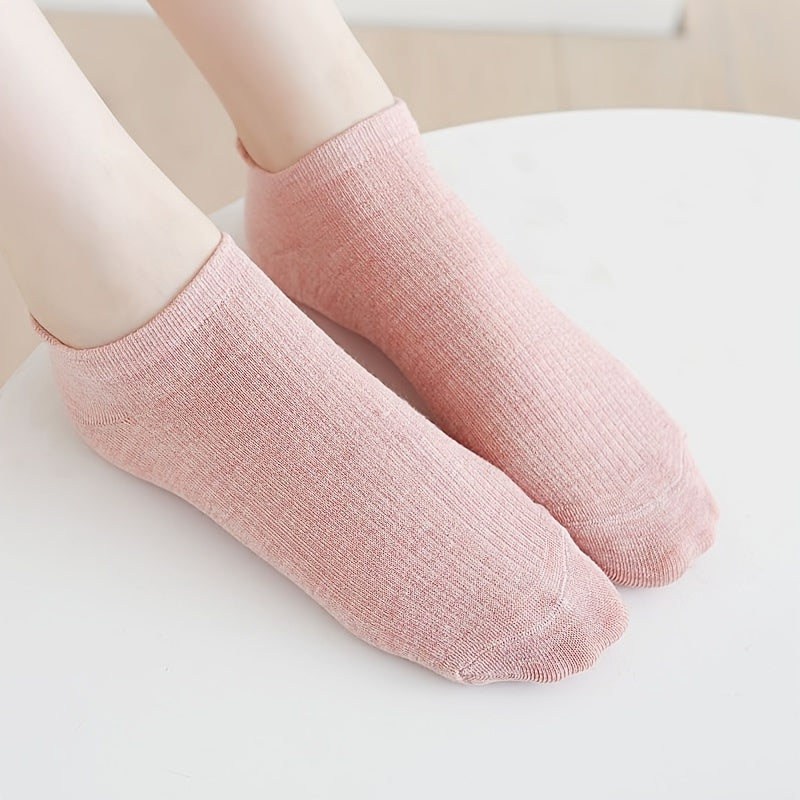 6 Pairs Womens No Show Socks Breathable & Soft Ankle Stockings & Hosiery