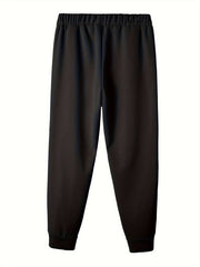  Ombre Smiling Face & Letter Graphic Fleece Lined Joggers