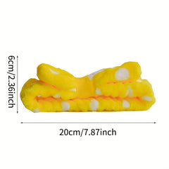 Coral Fleece Headband Bowknot Hair Band for Skincare