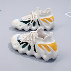 Octopus Sole Women's Walking Shoes Lightweight Lace Up Sneakers