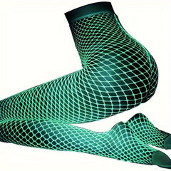  Glow In The Dark Fishnet Tights for Women 0XL-2XL