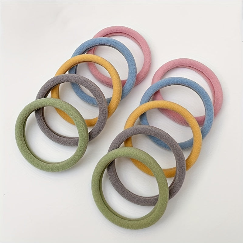 25pcs Hair Rope Ties Seamless Ponytail Holders Hair Accessories