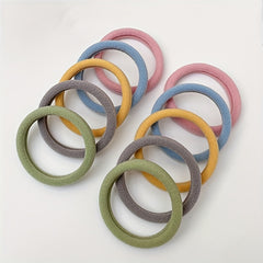 25pcs Hair Rope Ties Seamless Ponytail Holders Hair Accessories