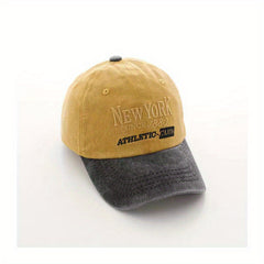 Kids Spring Autumn Adjustable Casual Baseball Cap w/ Letter Embroidery