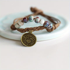 12 Constellation Retro Bracelet for Men