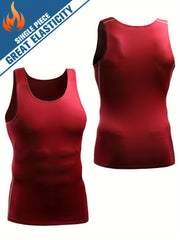 Men's Compression Tank Top Quick Dry High Stretch Sleeveless Shirt M