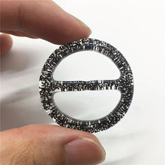 Glitter Round Waist Buckle Scarf Shawl Clip Clothing Brooches 6pcs Set