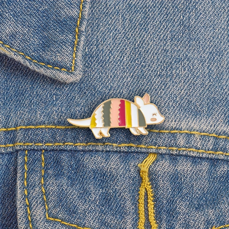 Mouse Enamel Brooch for Women's Denim Jacket