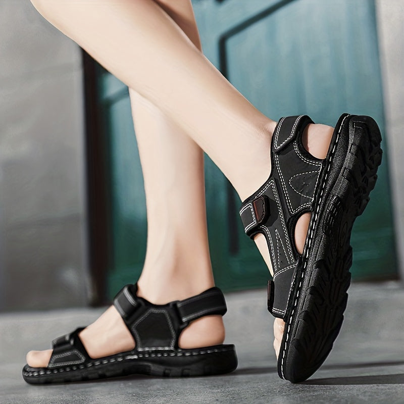 Men's Slip On Sandals Adjustable Outdoor Walking Shoes