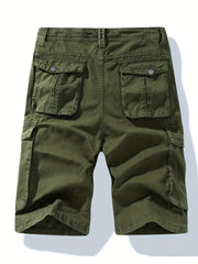 Men's Cargo Shorts with Flap Pockets for Spring & Summer