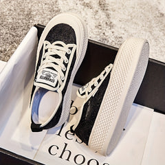 Women's Mesh Platform Shoes Breathable Thick Bottom Non-slip Board Shoes