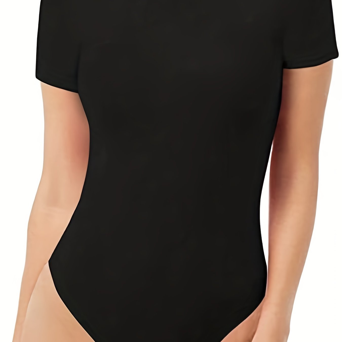 Slimming Bodysuit Short Sleeve Crew Neck Tummy Control Body Shaper