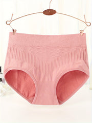 3pcs Solid Briefs Stretchy Intimates Panties