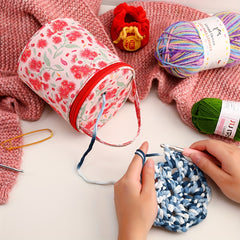 Perforated Yarn Storage Tote Bag for Knitting DIY