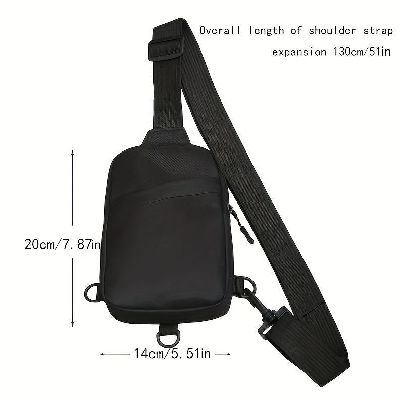 Men's Crossbody Bag Lightweight Shoulder Bag for Hiking Travel