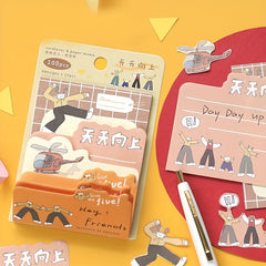 Cartoon Animal Sticky Notes 100 Sheets