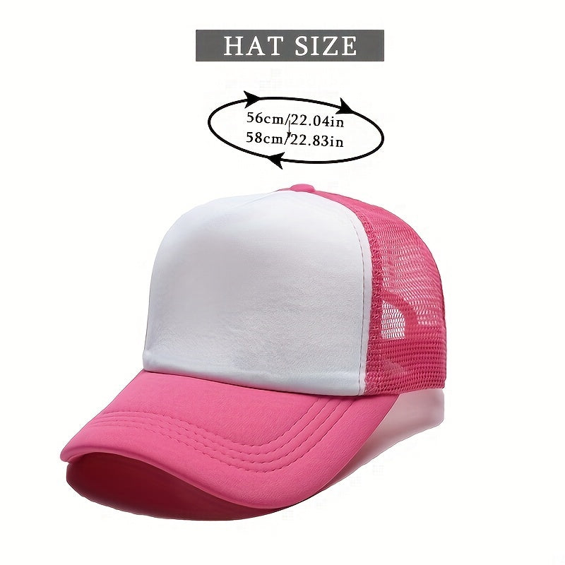 Mesh Breathable Trucker Hat Baseball Cap Casual Sunshade Lightweight Dad Hats