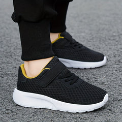 Boy's Breathable Sneakers Comfy Non Slip Soft Sole Shoes for Outdoor Activities