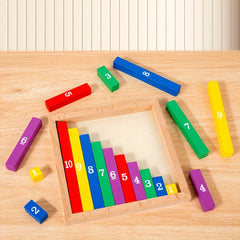 Colorful Fraction Bars Wooden Educational Toy