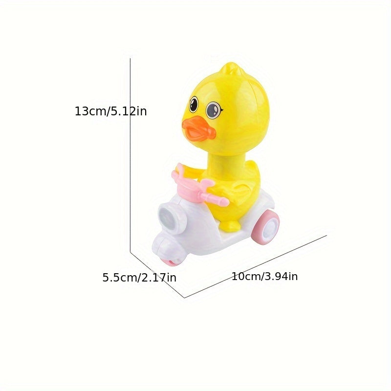 Duck Toy Cars Set for Toddlers - Friction Powered Press and Go Cartoon Vehicle