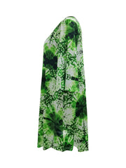  Tie Dye Round Neck Dress