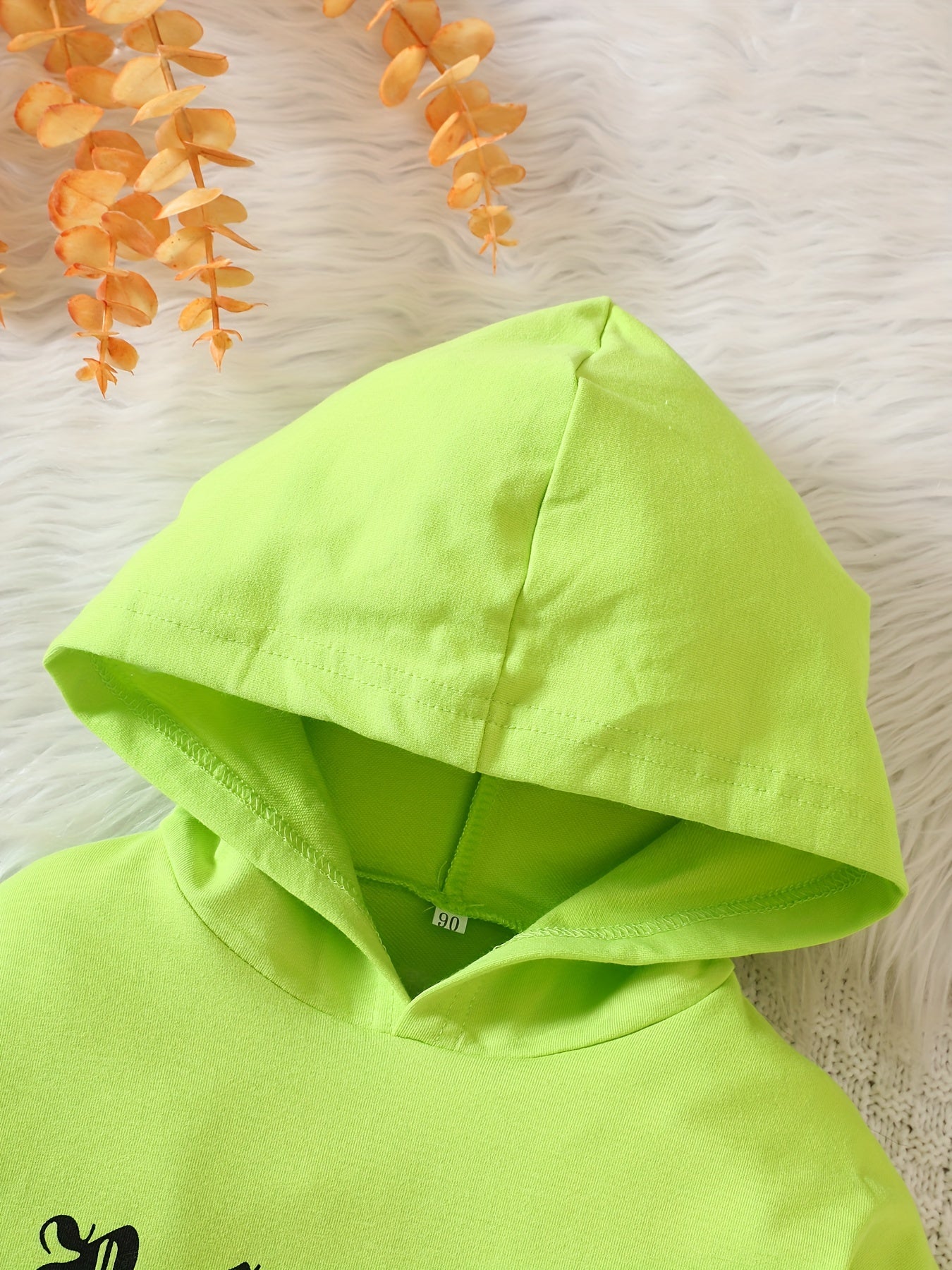 Baby Girl Long Sleeve Hoodie Dress With Large Pockets Sweatshirt