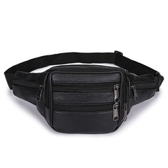 Leather Waist Bag First Layer Cowhide Mobile Phone Bag